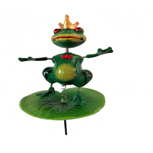 Ornement de jardin personnalisé en plastique recyclé écologique, style tropical, grenouille princesse, imperméable et résistant aux UV, pour embellir votre jardin - Product Image 5