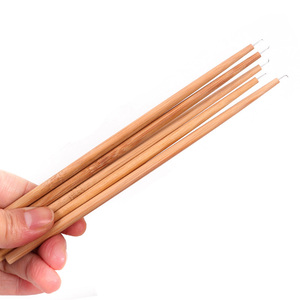 Crochet de <span class=keywords><strong>perruque</strong></span> professionnel pour aérer les perruques à dentelle frontale, aiguille à Long manche en bois avec support, 4 tailles différentes - Product Image 1