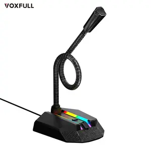 VF-F2 Usb Desktop Microfoon Voor Computer Laptop Computer Gaming Mic Stem Veranderende