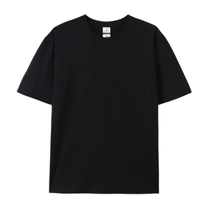 เสื้อยืดผ้าฝ้าย100% สำหรับผู้ชายชุดชั้นในสีพื้นแขนสั้นคอไหมพิมพ์ลายไซส์สหรัฐ/สหภาพยุโรป - Product Image 4