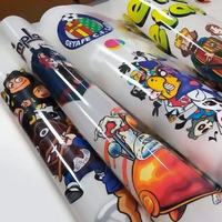 Personnalisation en gros de sérigraphie DTF de haute qualité par les fabricants, impression par transfert thermique, autocollants de dessins animés