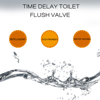 Valve de chasse d'eau à double commande par capteur et pédale pour usage hôtelier