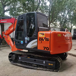 Excavadora de orugas de caucho mini Hitachi ZX70 de 7 toneladas con pocas horas de trabajo, excavadora Hitachi de segunda mano - Product Image 1