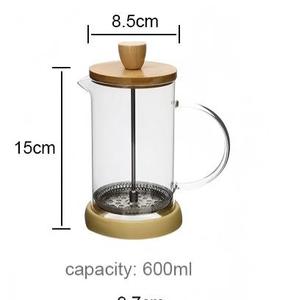 Vente directe d'usine, presse à café <span class=keywords><strong>vintage</strong></span> française, prix compétitif, fabrication chinoise, presse à café en borosilicate - Product Image 5