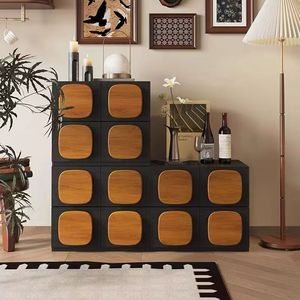 Commode ancienne en bois multifonctionnelle <span class=keywords><strong>avec</strong></span> rangements, table <span class=keywords><strong>de</strong></span> chevet pour salon, côté <span class=keywords><strong>canapé</strong></span> et organisation <span class=keywords><strong>de</strong></span> chambre à coucher - Product Image 1