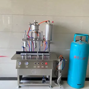 Vacuum Butane Gas Lighter Cooking Gas Cartridge Filling Machine Aerosol Packing Machine