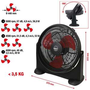 KS TOOLS-999,2000 Ventilador de taller 70 vatios-EAN 4042146912430 MERCHANDISING - Product Image 2