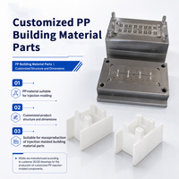 Pièces de matériaux de construction en PP avec outillage en acier 718H pour la production de composants plastiques sur mesure, pièces injectées