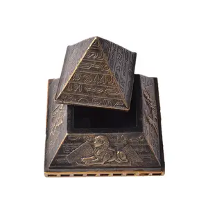 Creativo Piccolo Resina Egiziano Piramide Jewelry Box Trinket Box