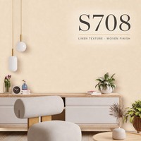 Papier peint toile grainée de 1,06 m de large, revêtement mural neutre chaud, faible teneur en formaldéhyde E0, rouleau PVC non auto-adhésif pour salle à manger