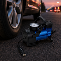 Wholesale 12V DC Car Tire Inflator with Tire Pressure Monitor and Gauge Portable Air Compressor Rapid Inflation