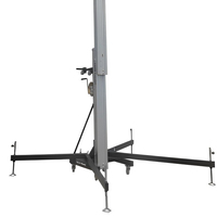 Structure d'éclairage pour scène de DJ, support de scène à manivelle, treillis et barre de support LED, élévateur pour haut-parleur et sonorisation