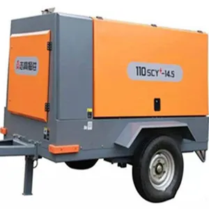 Zega 14.5 Bar 400 Cfm Draagbare Dieselmotor Schroef Compressor SCY110-14.5