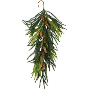 Guirlande artificielle <span class=keywords><strong>de</strong></span> verdure <span class=keywords><strong>de</strong></span> Noël <span class=keywords><strong>de</strong></span> <span class=keywords><strong>sapin</strong></span> <span class=keywords><strong>de</strong></span> Norfolk fait à la main meilleure vente <span class=keywords><strong>couronne</strong></span> d'aiguille <span class=keywords><strong>de</strong></span> pin <span class=keywords><strong>de</strong></span> Norfolk tactile simulée populaire - Product Image 1