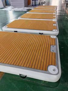 Plateforme flottante hexagonale gonflable en PVC de 0,9 mm pour yacht, ponton et espace de repos en mer, modèle Commercial <span class=keywords><strong>Happy</strong></span> Island pour l'extérieur - Product Image 4