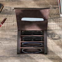 Étui à lunettes de soleil de luxe portable personnalisé, en cuir véritable fait main avec logo, étuis et sacs pour lunettes, emballage