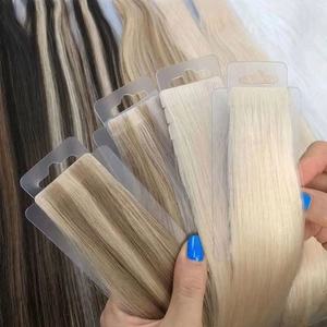 Extensions de cheveux russes Remy de haute qualité, invisibles, sans couture, avec ruban adhésif injecté, sans nœuds, accessoire de coiffure de luxe - Product Image 2