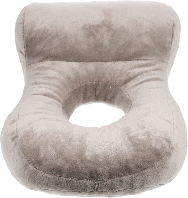 Customized Size O-Shape Side Sleeping Pillow With Ear Hole for Sleeping Ear Hole Pillow Side Sleepers Pillow