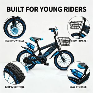 <span class=keywords><strong>Bicicletas</strong></span> de Acero para Niños de 3 a 12 Años, <span class=keywords><strong>Bicicletas</strong></span> de Pedales de 12, 14, 16 y <span class=keywords><strong>20</strong></span> Pulgadas, de Una Velocidad, con Ruedas de Entrenamiento - Product Image 5