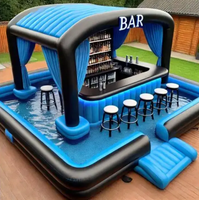 Grand terrain de volley-ball gonflable de qualité supérieure, design 2024, matériau PVC, capacité 100-500 kg, utilisation intérieure/extérieure pour les fêtes