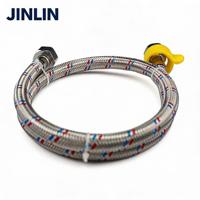 Tuyau flexible tressé en acier inoxydable 304 anti-explosion JINLIN pour robinet de douche et toilettes de salle de bain