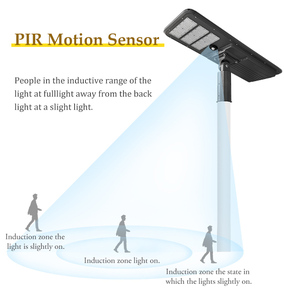 Hiện đại mạnh mẽ công nghiệp năng lượng mặt trời luminarias ánh sáng đường phố 300 Wát ngoài trời không thấm nước tất cả trong một năng lượng mặt trời năng lượng dẫn ánh sáng đường phố - Product Image 4