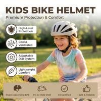 Casque de vélo pour enfants, nouveau design élégant, certifié CPSC, réglable, pour vélo, skateboard, trottinette, multisports