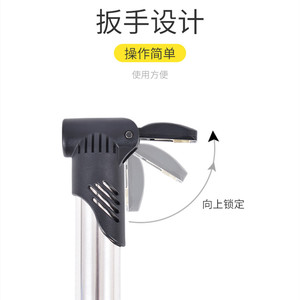 Manual Air <b>Pump</b> Stainless Steel Portable For Bicycle Basketball Soccer Ball With Nozzle <b>Adapter</b> Lightweight Push Type - Product Image 3