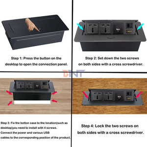 Boente Ổ Cắm Bật Lên Điện Tích Hợp Để Bàn Có Thể Tháo Rời Tùy Chỉnh Ổ Cắm Bật Lên Nguồn Cho Bàn Hội Nghị - Product Image 6