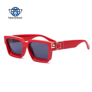 <span class=keywords><strong>Lunettes</strong></span> de <span class=keywords><strong>soleil</strong></span> de luxe personnalisées Teenyoun pour hommes, modèle Millionaire Square, haute qualité, vente en gros, collection <span class=keywords><strong>2023</strong></span> - Product Image 2
