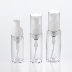 Pump Bottle Empty Plastic Foam Pump Bottle 40ml 50ml 80ml Clear White PET Facial Cleanser Mousse Foam Pump Bottle