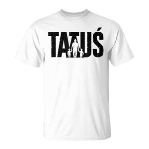 T-shirt Tatus, cadeau polonais pour la fête des pères, pour papa, vêtements décontractés pour hommes - Product Image 3