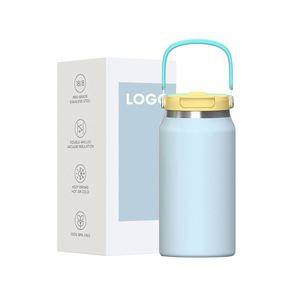 Vaso Térmico de Acero Inoxidable de Doble Pared con Aislamiento al Vacío, 40 oz, Libre de BPA, Antiderrames, con Asa y Pajita Abatible Antideslizante, Mantiene la Temperatura de 24 a 36 Horas - Product Image 1