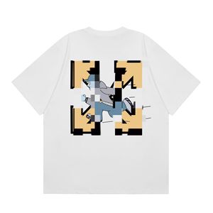 Maglietta a girocollo con motivo a girocollo rosso 2025 <span class=keywords><strong>OO</strong></span> t-shirt in cotone 100% da uomo e donna con disegno Casual - Product Image 2