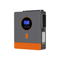Inverter Surya PowMr 6.5KW 48V 120/240V AC Gelombang Sinus Murni Fase Terpisah Hibrida
