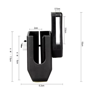 ซองใส่แม็กกาซีนอลูมิเนียมแบบยุทธวิธีสำหรับการแข่งขัน <span class=keywords><strong>IPSC</strong></span>/USPSA ปรับมุมได้หลายทิศทาง สำหรับนักยิงปืนความเร็วสูง - Product Image 4