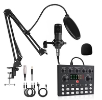 Microphone Bm800 avec carte son USB V8s, microphone professionnel, mixeur vidéo, ensemble karaoké Bm 800 V8