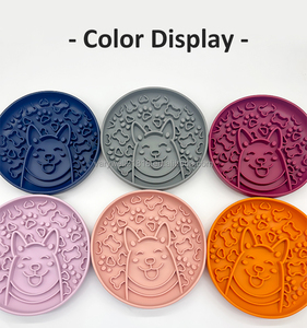 Varywell Dog Face Silicona Tamaño personalizado Rosa Biothane Pet Dog Mat Food Sniffer Slow Feeder Bowl con <span class=keywords><strong>Lickimat</strong></span> - Product Image 5