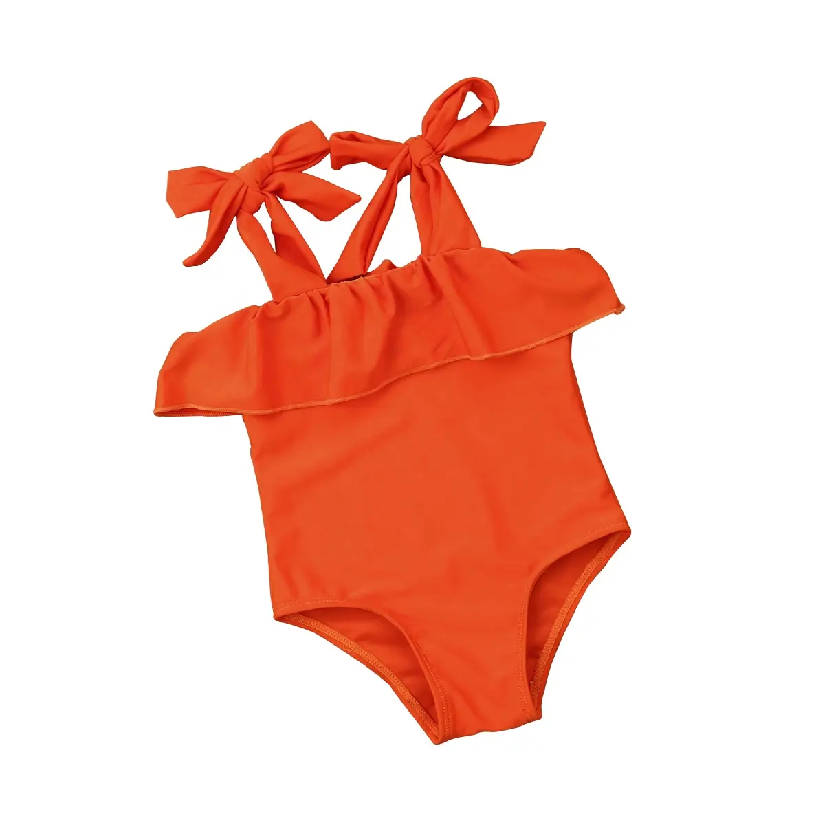 جديد الطفل طفل ملابس سباحة للفتيات الصيف الكشكشة واحدة قطعة بيكيني ملابس السباحة شاطئ الاستحمام بدلة طفل فتاة ملابس السباحة 0-12T