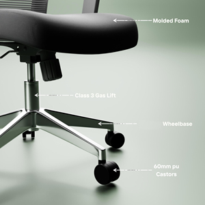 New Product Luxury High <b>Back</b> Executive Office <b>Chair</b> with Lumber <b>Support</b> Swivel Ergonomic Mesh Design Factory Sale - Product Image 6