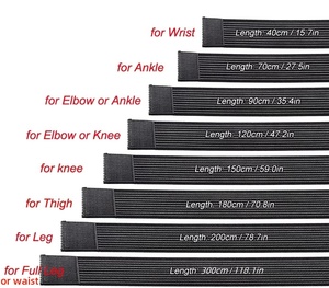 Bandes de compression respirantes et élastiques personnalisées <span class=keywords><strong>pour</strong></span> genoux, chevilles et poignets – Protection professionnelle antidérapante en polyester et coton - Product Image 5