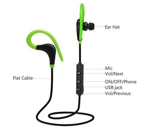 Sừng Không Dây Chống Mồ Hôi <span class=keywords><strong>Bluetooth</strong></span> Tai Nghe Tai Nghe Tai Nghe Thể Thao Phòng Tập Thể Dục Có Móc Tai Cho Samsung <span class=keywords><strong>iPhone</strong></span> - Product Image 3