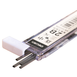 Deli S725 2B Pencil Lead <b>Refill</b> for Exam Answer Sheets Square Black 0.5mm - Product Image 2