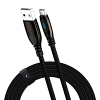 Kabel USB 100W 1m dengan Layar LED, Pengisian Daya Super Cepat & Transfer Data, Tipe-C ke Tipe-C