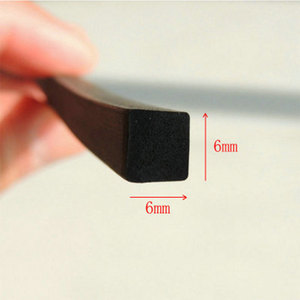 Epdm <b>Rubber</b> <b>Strip</b> 6mm X 6mm Square Cross Section For Mechanical Cabinet Door Seal - Product Image 3