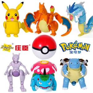 Genuine Pokemon Action Figure Pikachu Deformation Figure Children For Gift