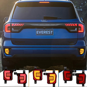 ไฟท้าย LED สำหรับ <span class=keywords><strong>Ford</strong></span> <span class=keywords><strong>Everest</strong></span> <span class=keywords><strong>2022</strong></span>-2025 ไฟเบรกแบบไหล ไฟนำทาง อุปกรณ์ตกแต่งรถยนต์ - Product Image 2