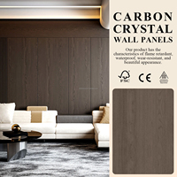 Panneaux muraux en feuilles de cristal de carbone, ignifuges, imperméables, design européen moderne, utilisation domestique et en salle de sport, installation rapide et sans joint.