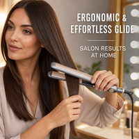 Catokan Rambut Dual Voltage 100-240V Lapisan Keramik Portabel dengan Saklar Pengunci untuk Salon Grosir Pabrik B2B