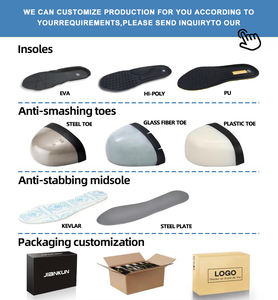 Chaussures de sécurité de haute qualité avec embout composite, semelle extérieure en PU+caoutchouc, bottes en <span class=keywords><strong>cuir</strong></span> pleine fleur pour hommes, Zapatos De Seguridad - Product Image 5